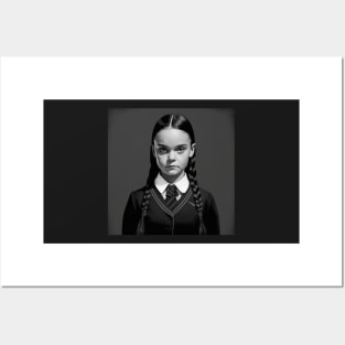 ADDAMS Family, Wednesday-inspired design, Posters and Art